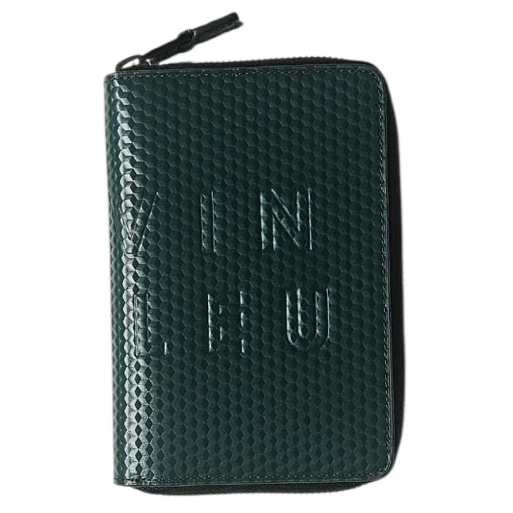 NWT / NIB Lanvin en Bleu Bi-fold Zip Wallet.